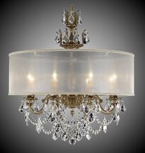 American Brass & Crystal CH6542-O-21S-ST-PG - 8 Light Llydia Chandelier