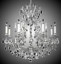 American Brass & Crystal CH7014-A-16G-ST - 8 Light Parisian Chandelier