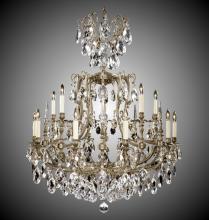 American Brass & Crystal CH7028-O-10G-ST - 10+5 Light Parisian Chandelier