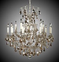 American Brass & Crystal CH7033-A-05S-PI - 10+5 Light Parisian Chandelier