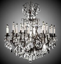 American Brass & Crystal CH7036-A-16G-PI - 12+6 Light Parisian Chandelier