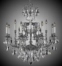 American Brass & Crystal CH7425-A-21S-PI - 8+4 Light Parisian Chandelier