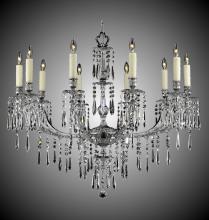 American Brass & Crystal CH7816-U-02G-ST - 10 Light Parisian Spire Chandelier