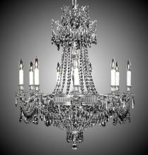 American Brass & Crystal CH8143-P-04G-ST - 9+9 Light Valencia Chandelier