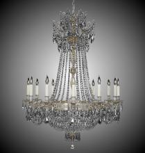 American Brass & Crystal CH8144-P-05S-ST - 12+ 12 Light Valencia Chandelier