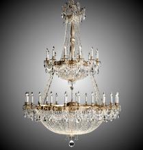 American Brass & Crystal CH8157-P-13S-ST - 36+36 Light Valencia Chandelier