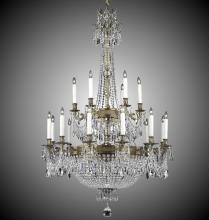 American Brass & Crystal CH8162-P-07G-ST - 18+ 15 Light Valencia Chandelier