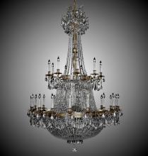 American Brass & Crystal CH8163-P-01G-ST - 27+27 Light Valencia Chandelier