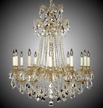 American Brass & Crystal CH9268-A-03G-PI - 12 Light Biella Chandelier