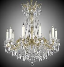 American Brass & Crystal CH9285-O-07G-PI - 10 Light Crystella Chandelier