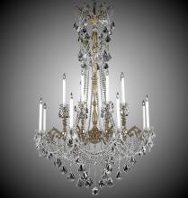 American Brass & Crystal CH9288-A-12G-PI - 8+8 Light Crystella Chandelier