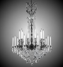 American Brass & Crystal CH9289-O-08G-PI - 10+10 Light Crystella Chandelier