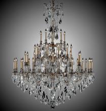 American Brass & Crystal CH9324-O-05S-ST - 45 Light Elise Chandelier