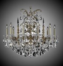 American Brass & Crystal CH9381-O-16G-PI - 10 Light Venetian Chandelier