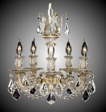 American Brass & Crystal CH9502-A-10W - 5 Light Rosetta Chandelier