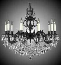 American Brass & Crystal CH9578-O-01G-ST - 10 Light Rosetta Chandelier