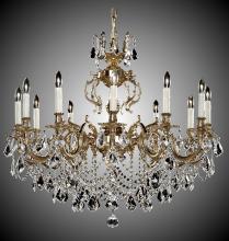 American Brass & Crystal CH9579-O-03G-ST - 12 Light Rosetta Chandelier