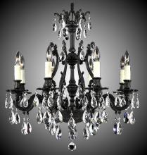 American Brass & Crystal CH9632-A-16G-ST - 8 Light Chateau Chandelier