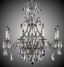 American Brass & Crystal CH9633-O-10W-PI - 8 Light Chateau Chandelier