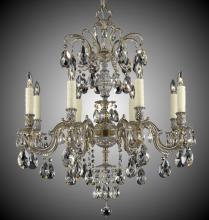 American Brass & Crystal CH9714-A-08G-ST - 8 Light Marlena Chandelier