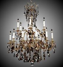 American Brass & Crystal CH9824-A-01G-PI - 12+6 Light Bellagio Chandelier