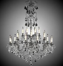 American Brass & Crystal CH9866-O-16G-ST - 6+18 Light Sterling Chandelier