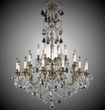 American Brass & Crystal CH9867-O-03G-ST - 8+24 Light Sterling Chandelier