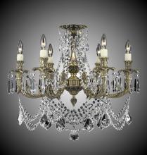 American Brass & Crystal FM2066-A-05S-ST - 6 Light Finisterra with draping Flush Mount