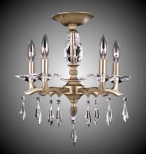 American Brass & Crystal FM5522-G-32G-ST - 5 Light Kaya Flush Mount