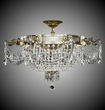 American Brass & Crystal FM8013-P-01G - 9 Light Valencia Flush Mount