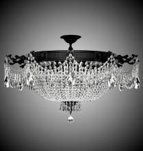 American Brass & Crystal FM8014-P-12G - 12 Light Valencia Flush Mount