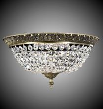 American Brass & Crystal FM8619-P-13S - 19"W L.E.D Corinthian Flush Mount