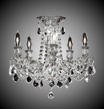 American Brass & Crystal FM9202-A-13S - 5 Light Biella Flush Mount