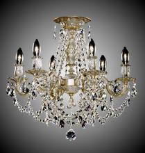 American Brass & Crystal FM9203-O-02G - 6 Light Biella Flush Mount