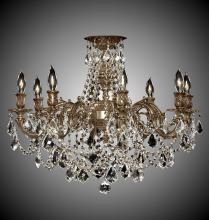 American Brass & Crystal FM9204-A-21S - 8 Light Biella Flush Mount