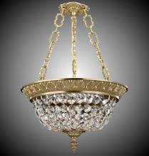 American Brass & Crystal PD8215-P-01G - 15"W 3 Light Corinthian Pendant