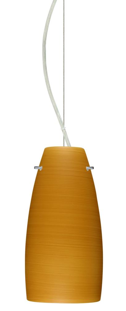 Besa Tao 10 LED Cable Pendant Oak Satin Nickel 1x9W LED