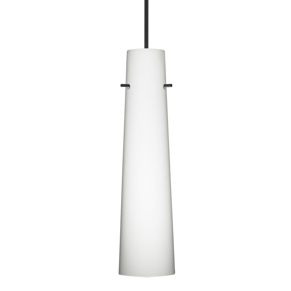 Besa Camino Pendant for Multiport Canopy Black Opal Matte 1x50W Halogen, 0-10V Dimming