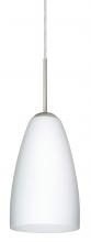 Besa Lighting 1JC-151107-SN - Besa Riva 9 Pendant Satin Nickel Opal Matte 1x75W Medium Base