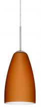 Besa Lighting 1JC-151180-LED-SN - Besa Riva 9 LED Pendant Amber Matte Satin Nickel 1x9W LED