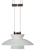 Besa Lighting 1XA-271825-BR - Besa Pendant Trilo 7 Bronze Frost 1x50W Halogen