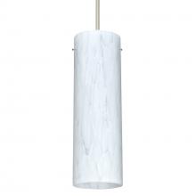 Besa Lighting 1XT-493019-SN-L - Besa Copa Pendant, Carrera, Satin Nickel, 1x50W Halogen, 15Ft. Cord