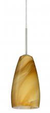 Besa Lighting B-1509HN-SN - Besa Chrissy Pendant For Multiport Canopy Satin Nickel Honey 1x50W Candelabra