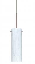 Besa Lighting X-493019-BR-L - Besa Copa Pendant for Multiport Canopy, Carrera, Bronze, 1x50W Halogen, 15Ft. Cord