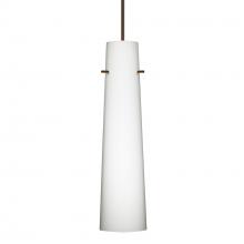 Besa Lighting X-567407-LED-BR - Besa Camino Pendant for Multiport Canopy Bronze Opal Matte 1x50W Halogen