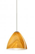 Besa Lighting XP-1779HN-SN - Besa Pendant Mia Satin Nickel Honey 1x50W Halogen