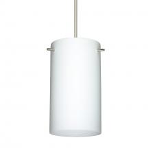 Besa Lighting XP-440407-SN-277 - Besa Stilo 7 Pendant Satin Nickel Opal Matte 1x50W Halogen, 277V