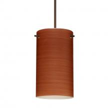 Besa Lighting XP-4404CH-BR-277 - Besa Stilo 7 Pendant Bronze Cherry 1x50W Halogen, 277V