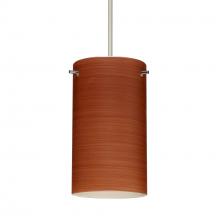 Besa Lighting XP-4404CH-SN-277 - Besa Stilo 7 Pendant Satin Nickel Cherry 1x50W Halogen, 277V