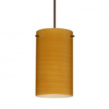 Besa Lighting XP-4404OK-BR-277 - Besa Stilo 7 Pendant Bronze Oak 1x50W Halogen, 277V